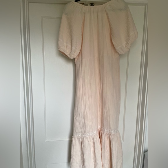 Cotton Embroidered Maxi Dress Old Navy - Picture 4 of 5